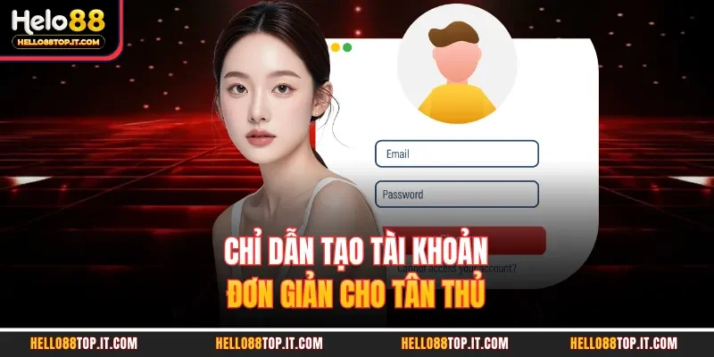 Chỉ dẫn tạo tài khoản đơn giản cho tân thủ